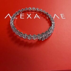 By Alexa Rae 2025 Advent Adjustable Silver Rhinestone Bracelet NWOT